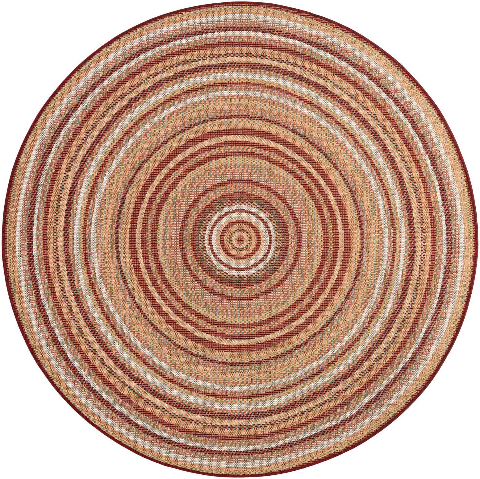 6' x 6' Easy-Clean Baja Indoor / Outdoor Round Rug