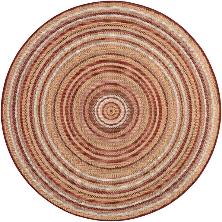 Detail image of 6' x 6' Easy-Clean Baja Indoor / Outdoor Round Rug