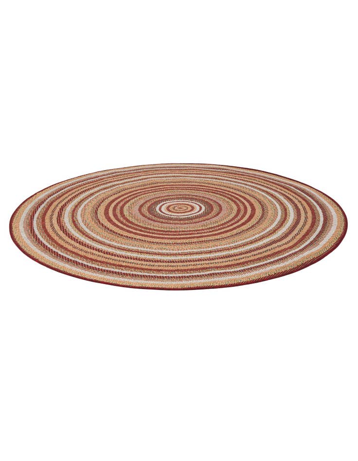 Detail image of 6' x 6' Easy-Clean Baja Indoor / Outdoor Round Rug