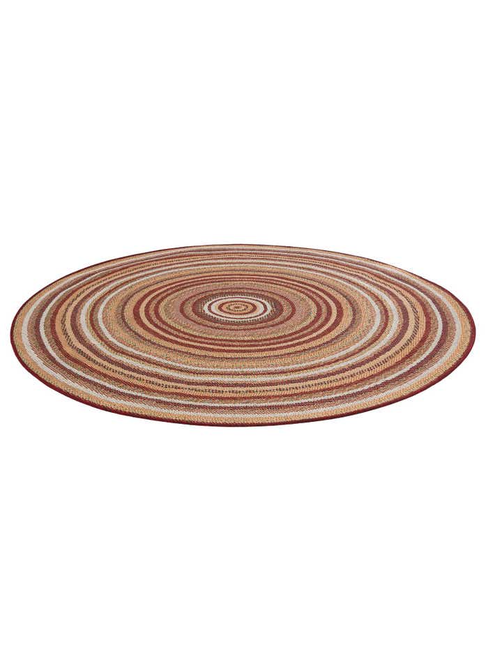 6' x 6' Easy-Clean Baja Indoor / Outdoor Round Rug