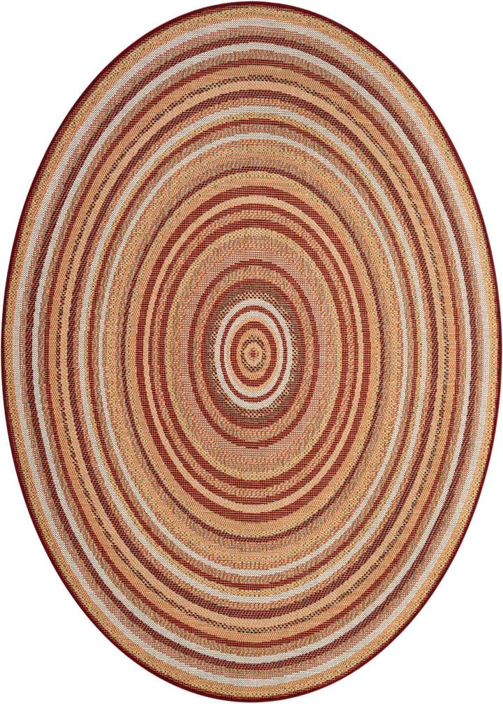 7' x 7' Easy-Clean Baja Indoor / Outdoor Round Rug