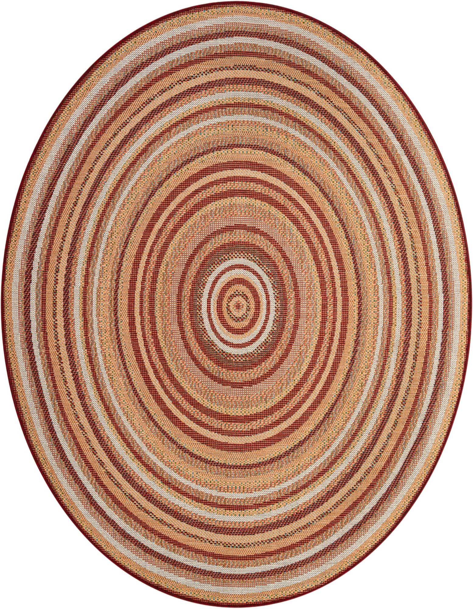7' x 7' Easy-Clean Baja Indoor / Outdoor Round Rug