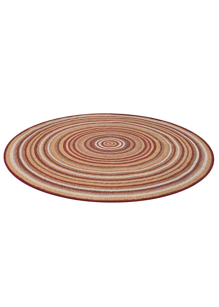 7' x 7' Easy-Clean Baja Indoor / Outdoor Round Rug
