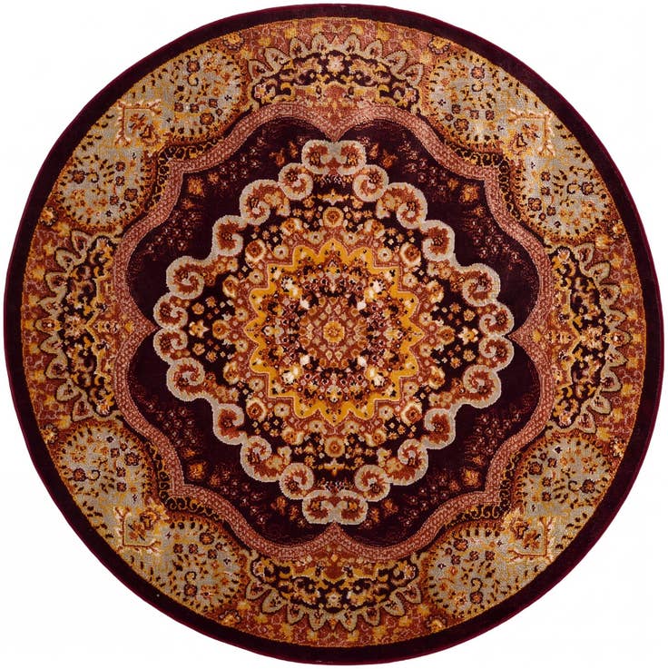 Detail image of 5' 3 x 5' 3 Kamala Washable Round Rug
