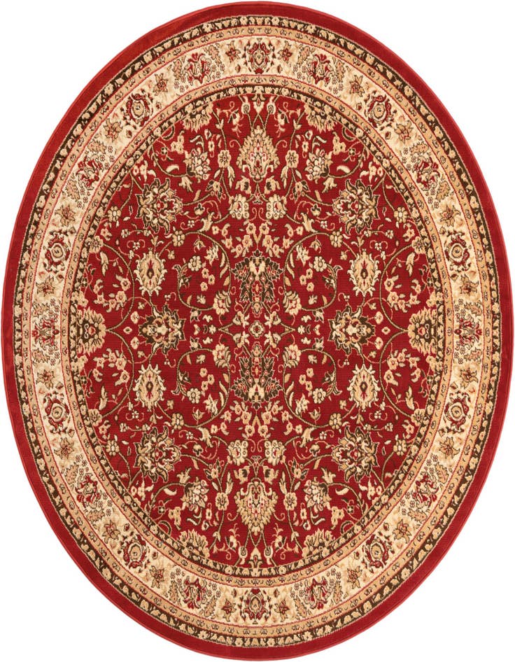 Detail image of 7' 10 x 7' 10 Kashan Design Round Rug