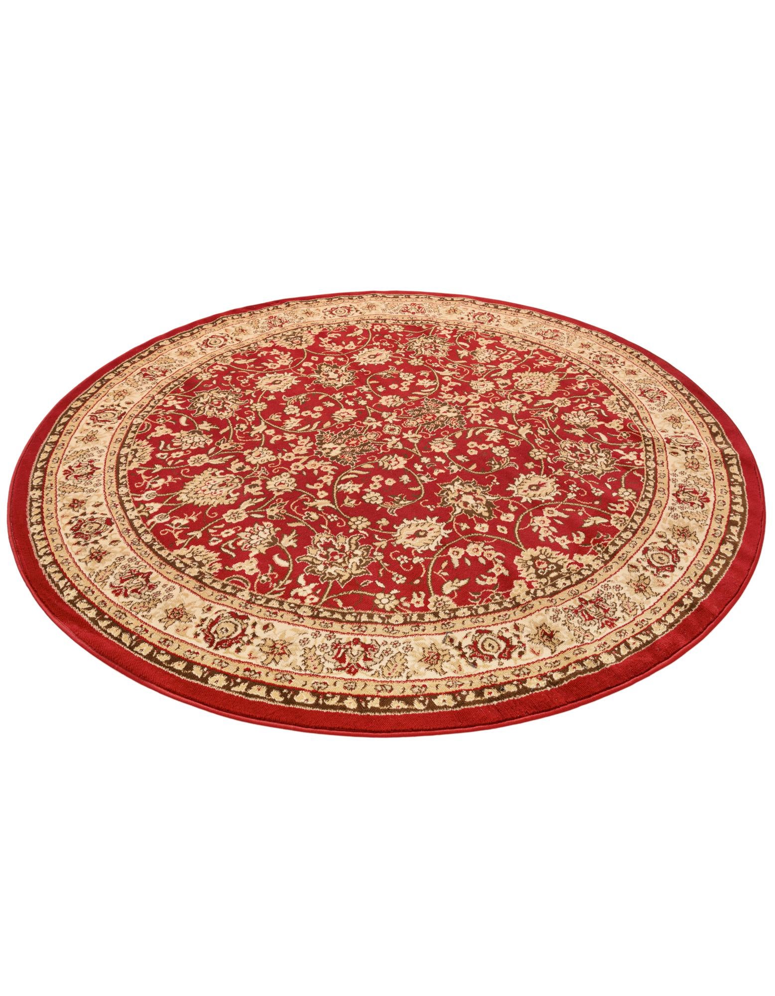 7' 10 x 7' 10 Kashan Design Round Rug