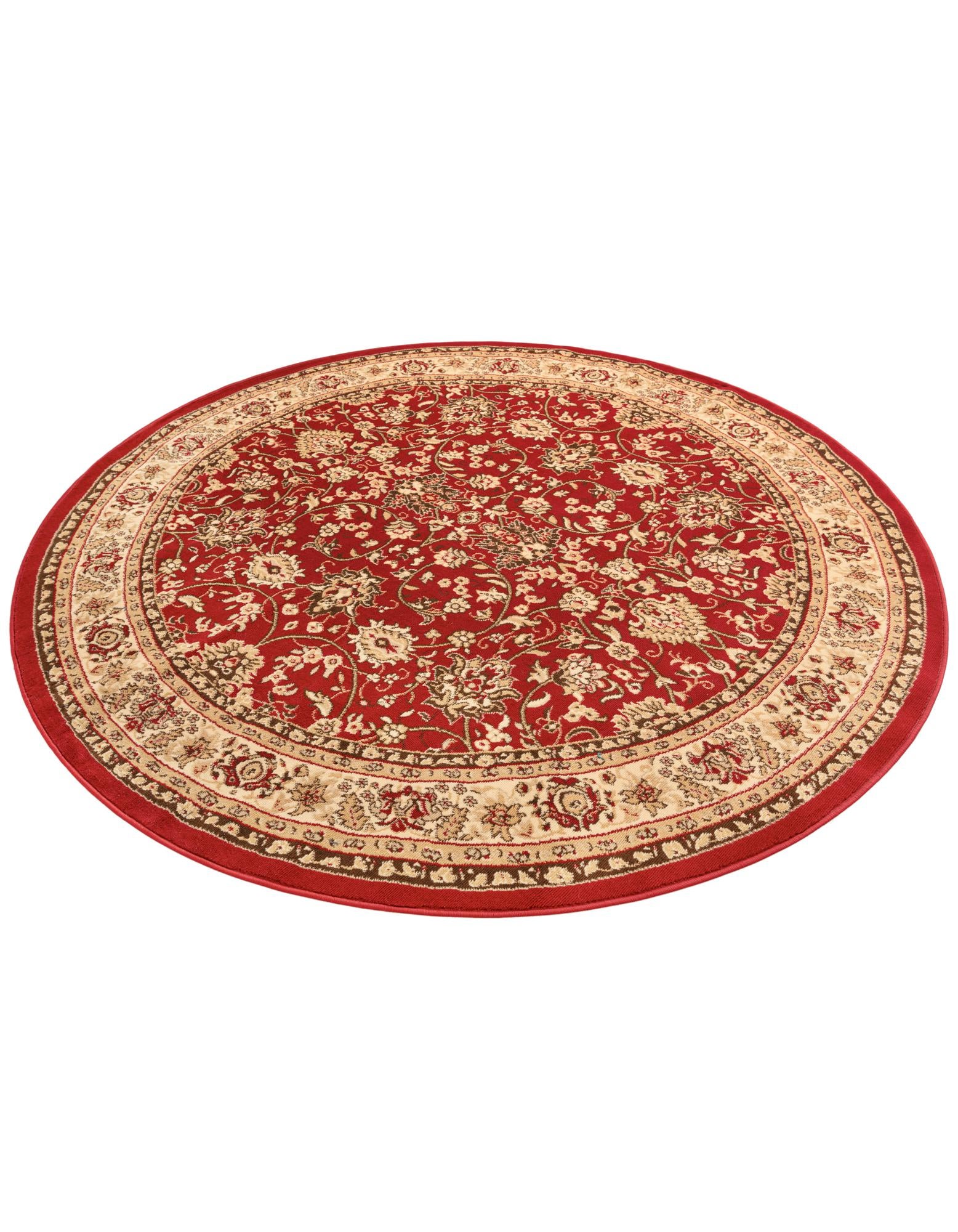 7' 10 x 7' 10 Kashan Design Round Rug
