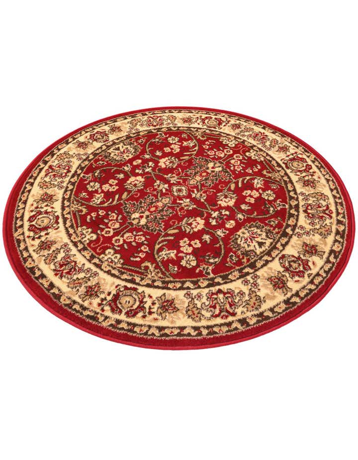 4' x 4' Kashan Design Round Rug