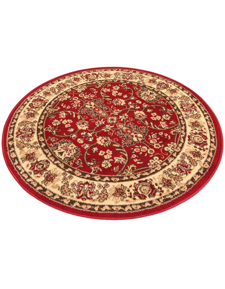 4' x 4' Kashan Design Round Rug