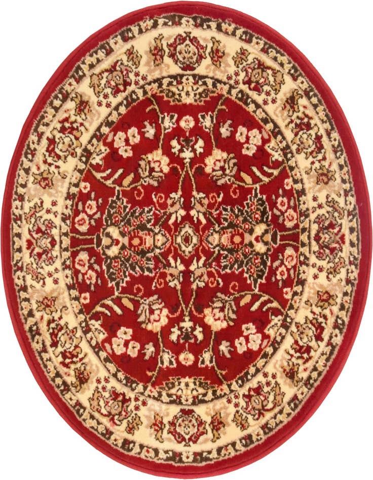 Detail image of 3' x 3' Kashan Design Round Rug