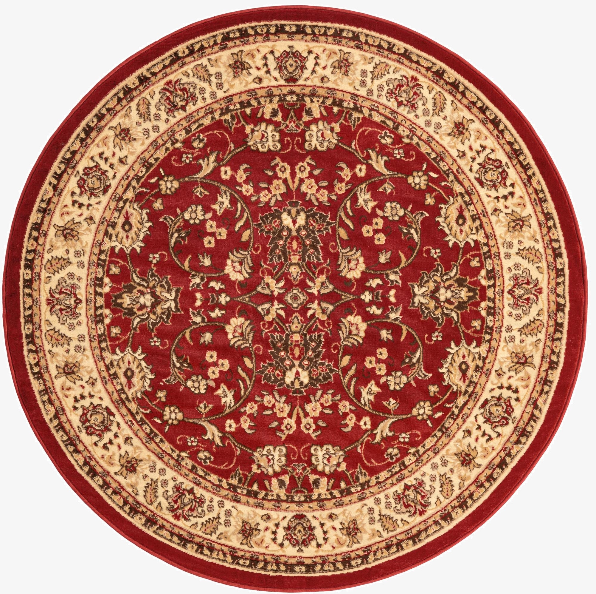 Primary image 6' x 6' Kashan Design Round Rug