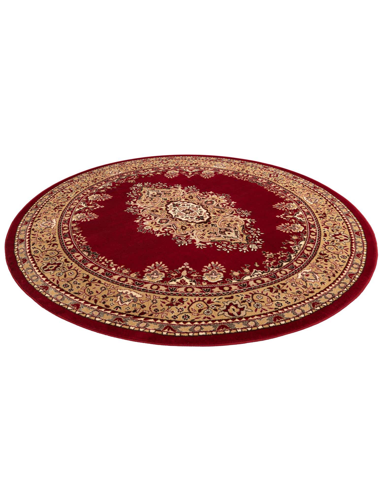 Detail image of 7' 10 x 7' 10 Mashad Design Round Rug