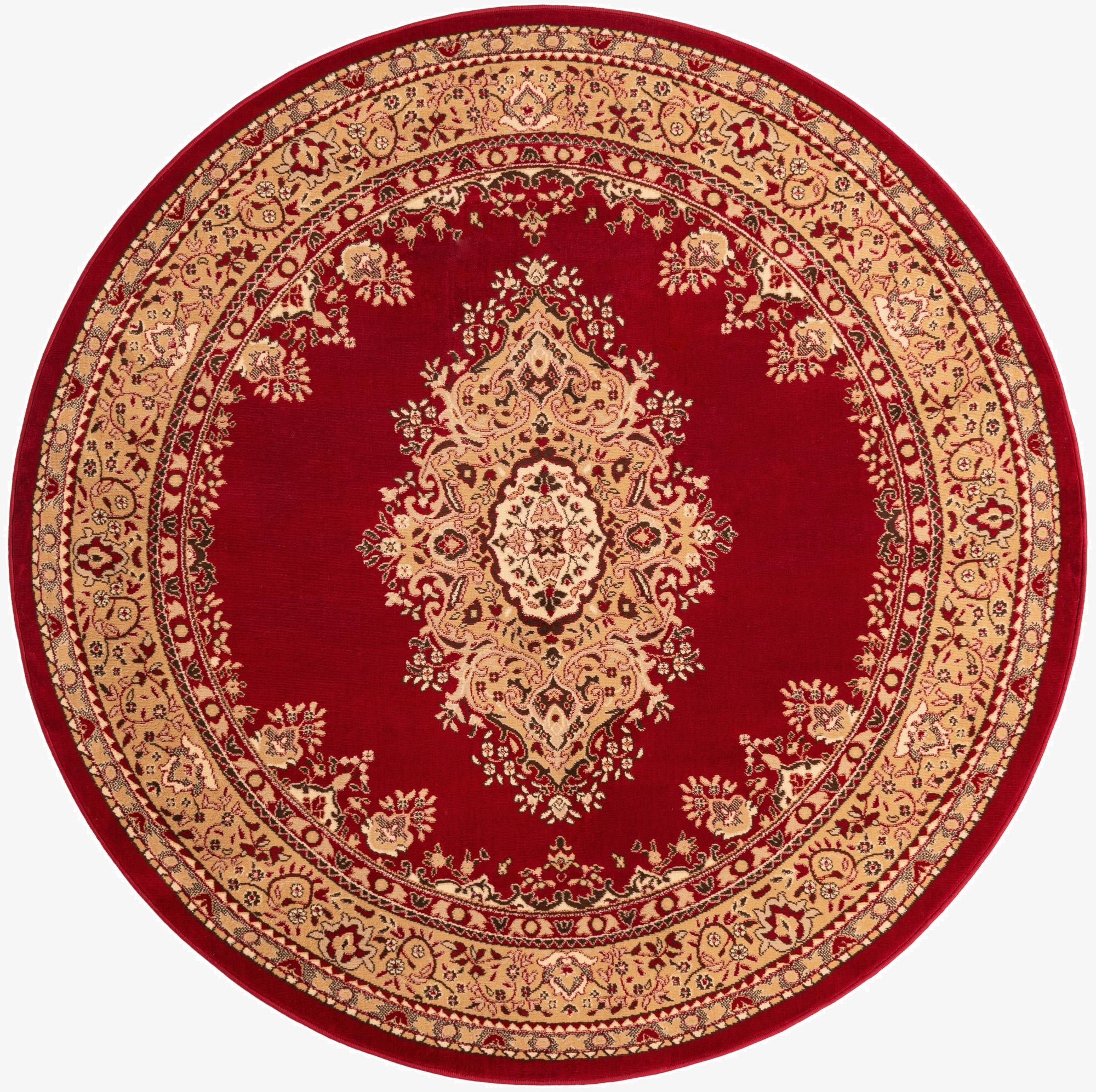 Primary image 7' 10 x 7' 10 Mashad Design Round Rug