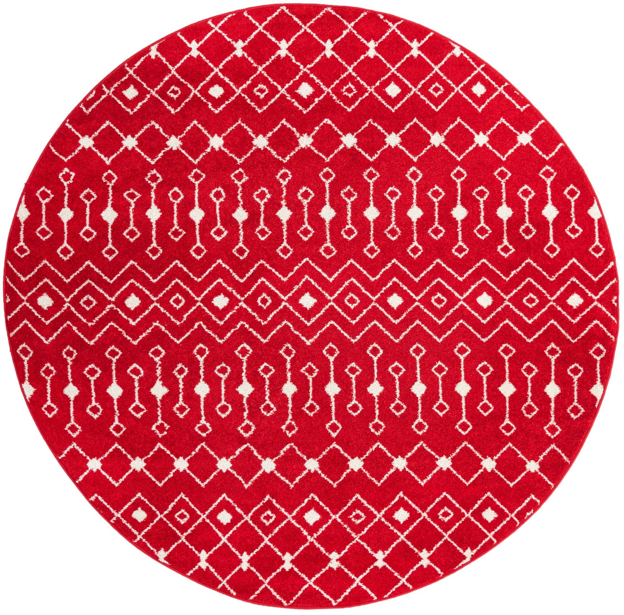 7' 10 x 7' 10 Moroccan Trellis Round Rug