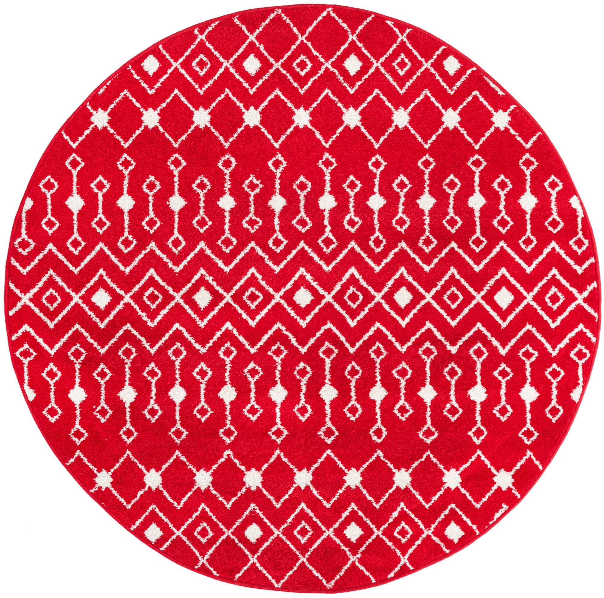 6' x 6' Moroccan Trellis Round Rug