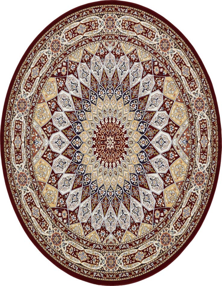 Detail image of 10' x 10' Nain Design Round Rug