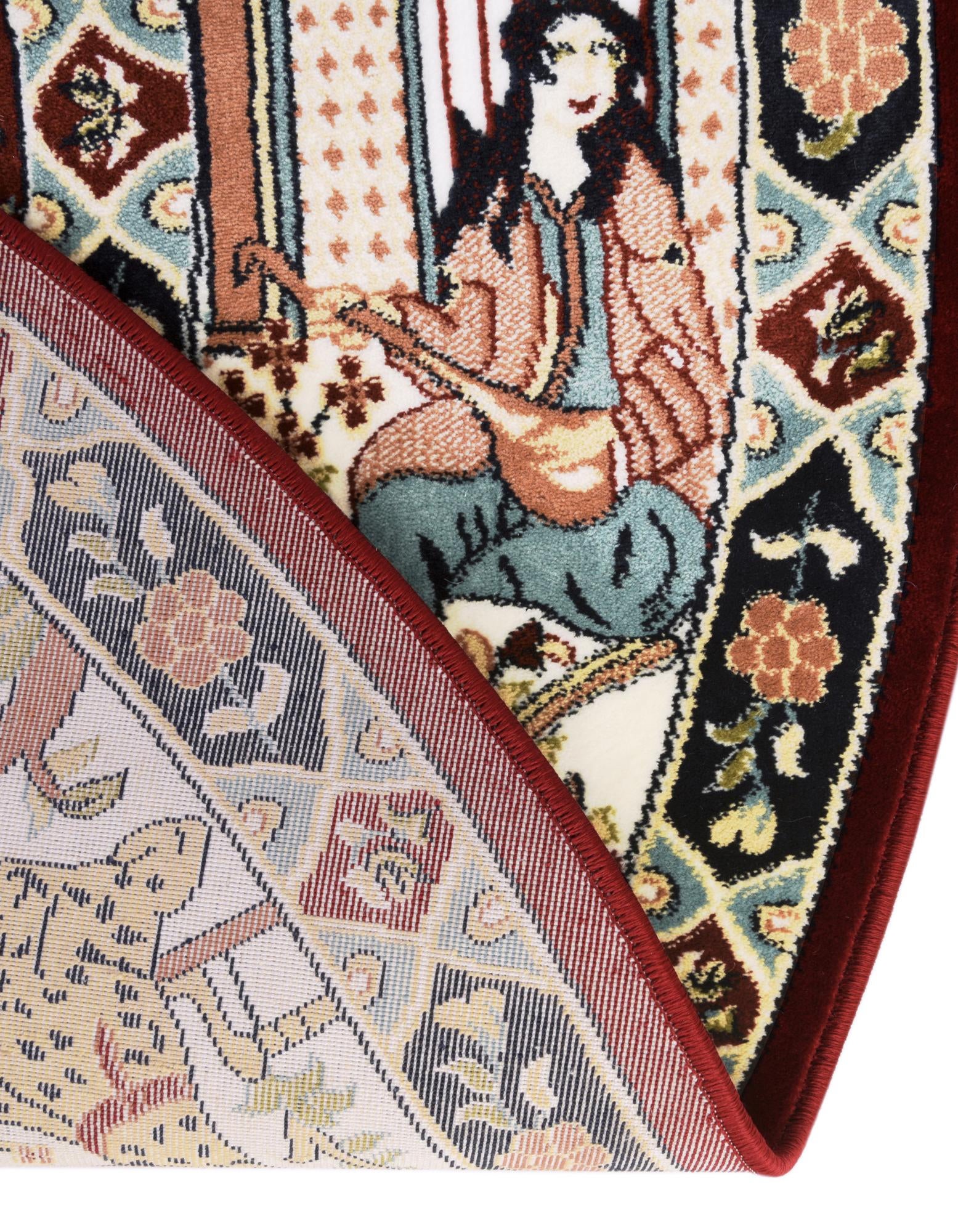 5' 3 x 5' 3 Nain Design Round Rug