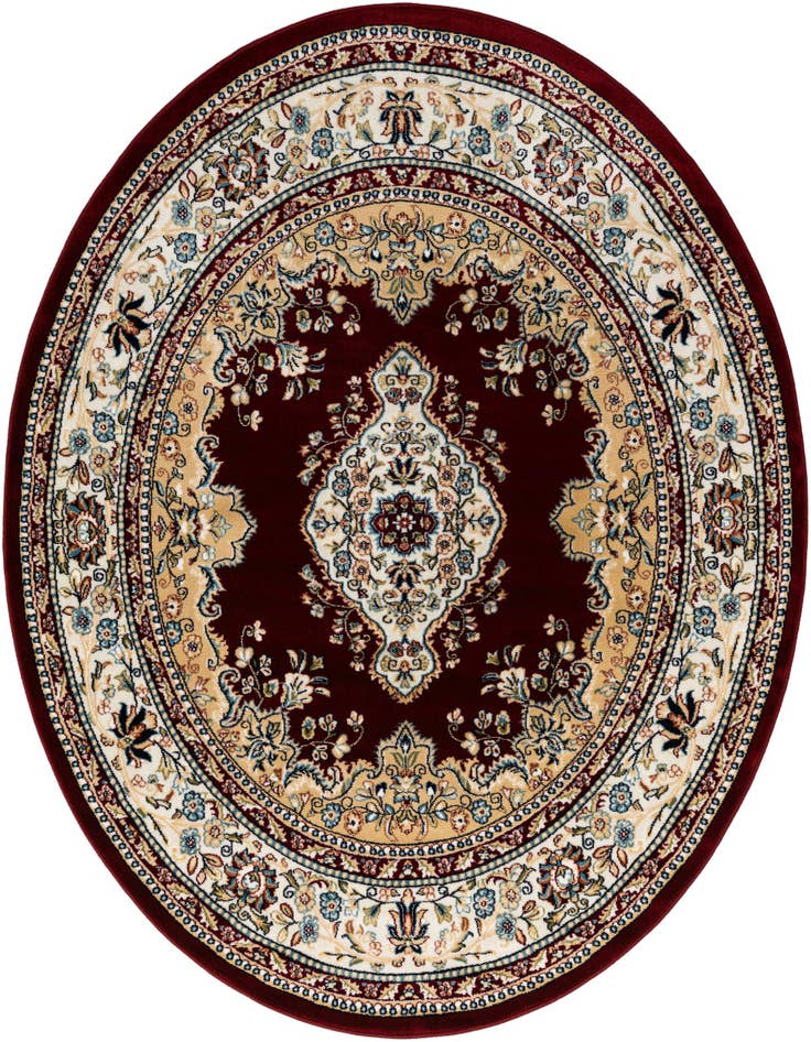 Detail image of 5' 3 x 5' 3 Nain Design Round Rug
