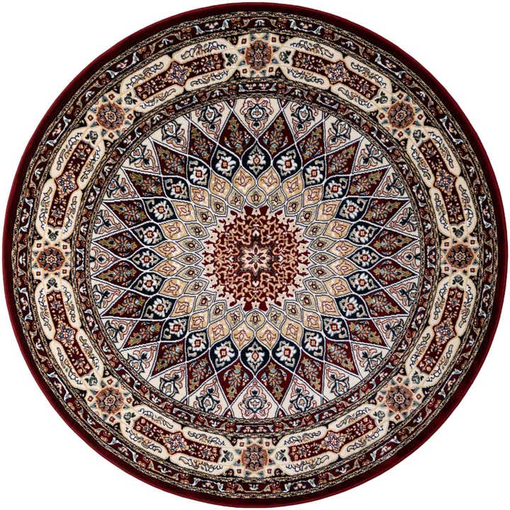 160cm x 160cm Nain Design Rund Teppich