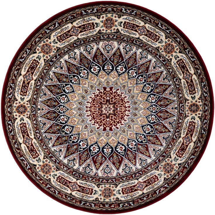 Detailansicht von 160cm x 160cm Nain Design Rund Teppich