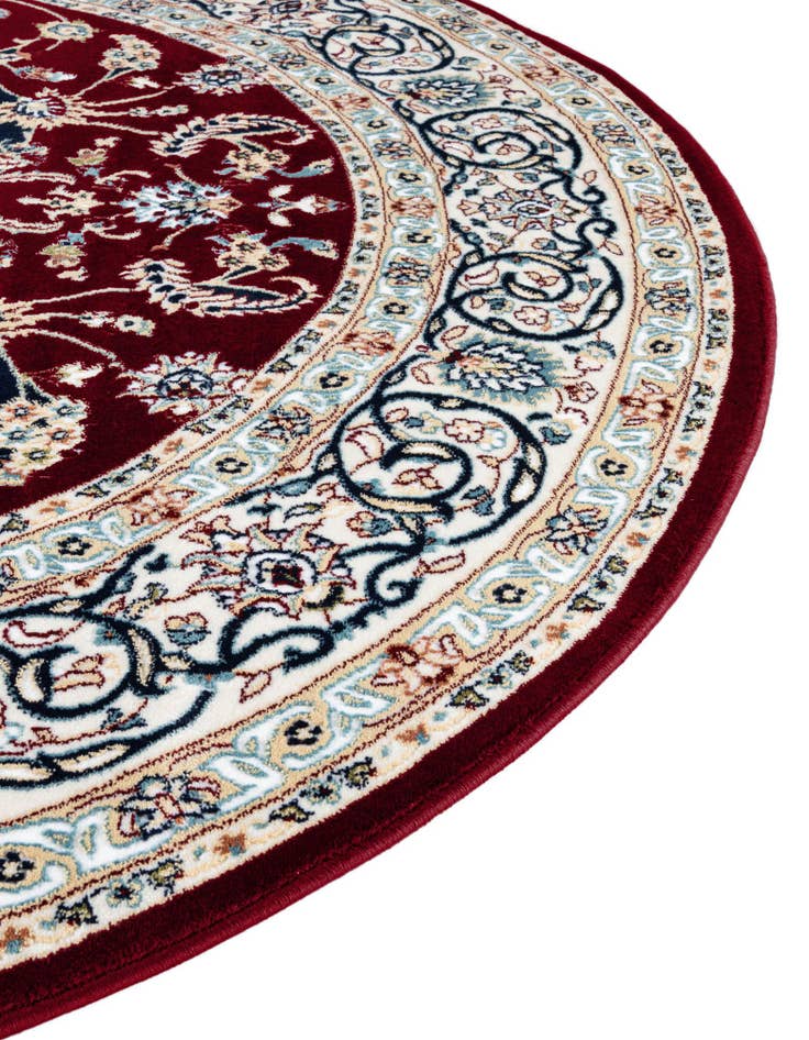 Detail image of 5' 3 x 5' 3 Nain Design Round Rug