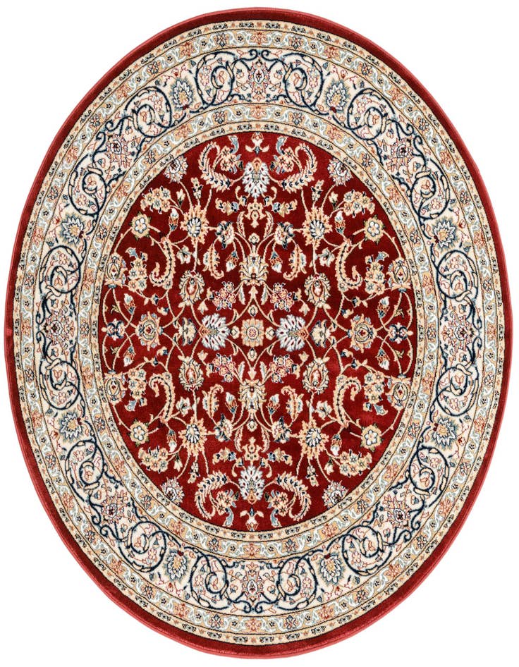 Detail image of 5' 3 x 5' 3 Nain Design Round Rug
