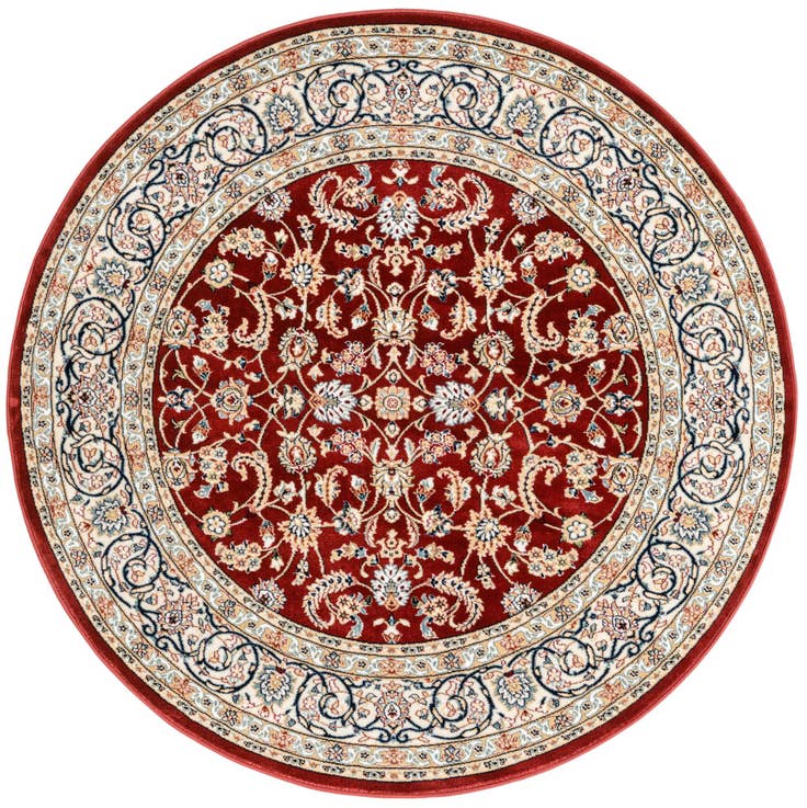 Detail image of 5' 3 x 5' 3 Nain Design Round Rug