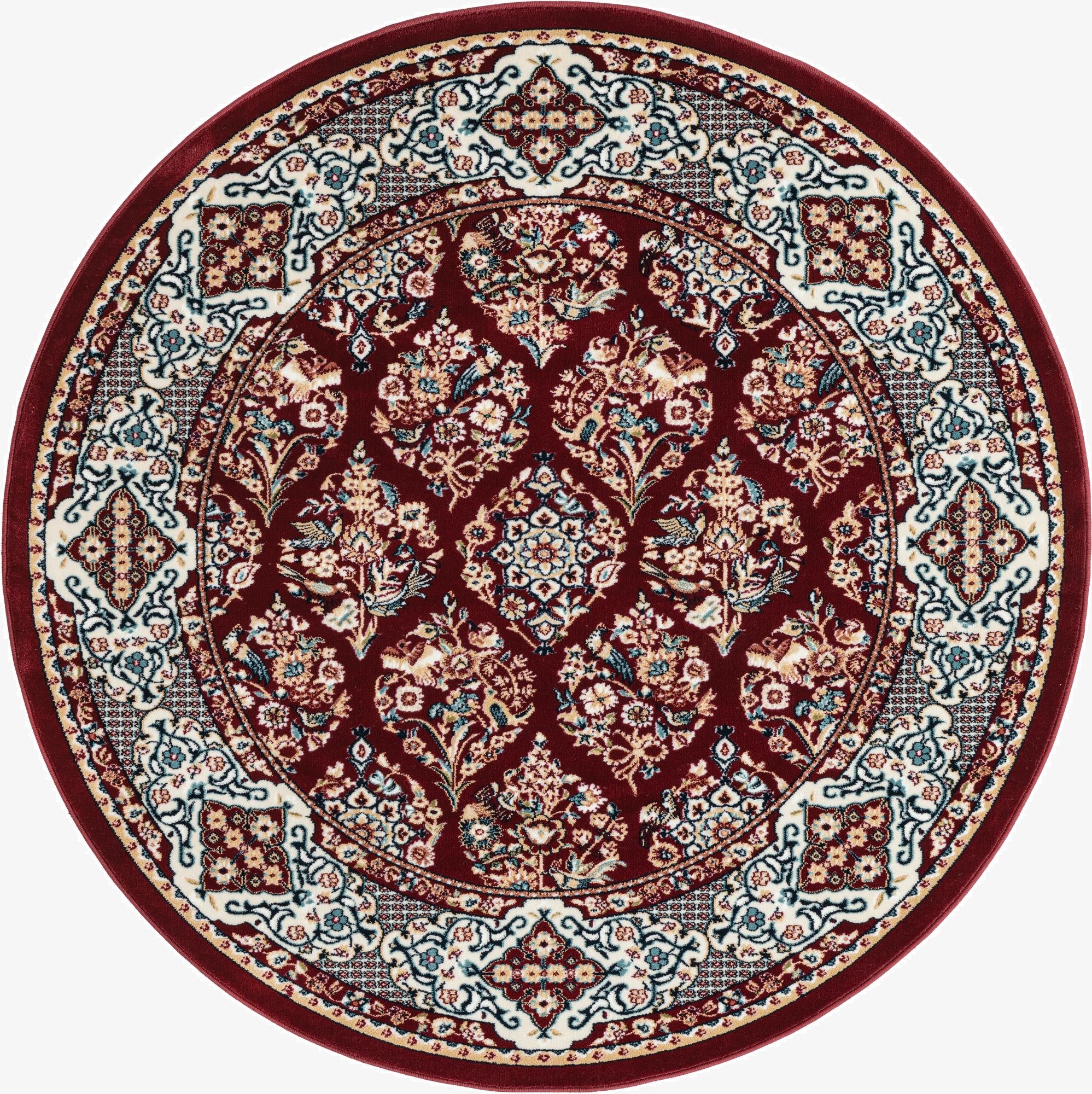5' 3 x 5' 3 Nain Design Round Rug