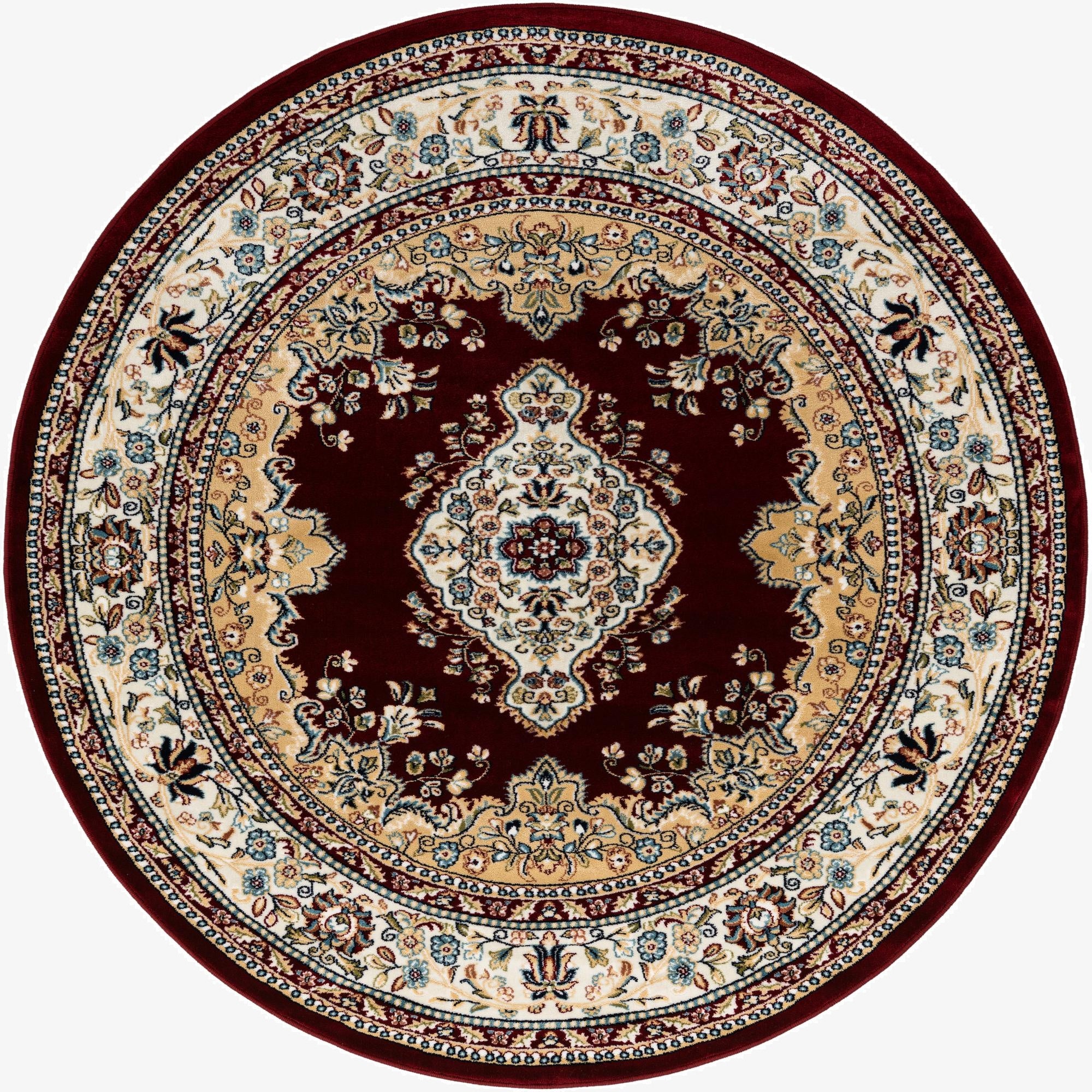 5' 3 x 5' 3 Nain Design Round Rug