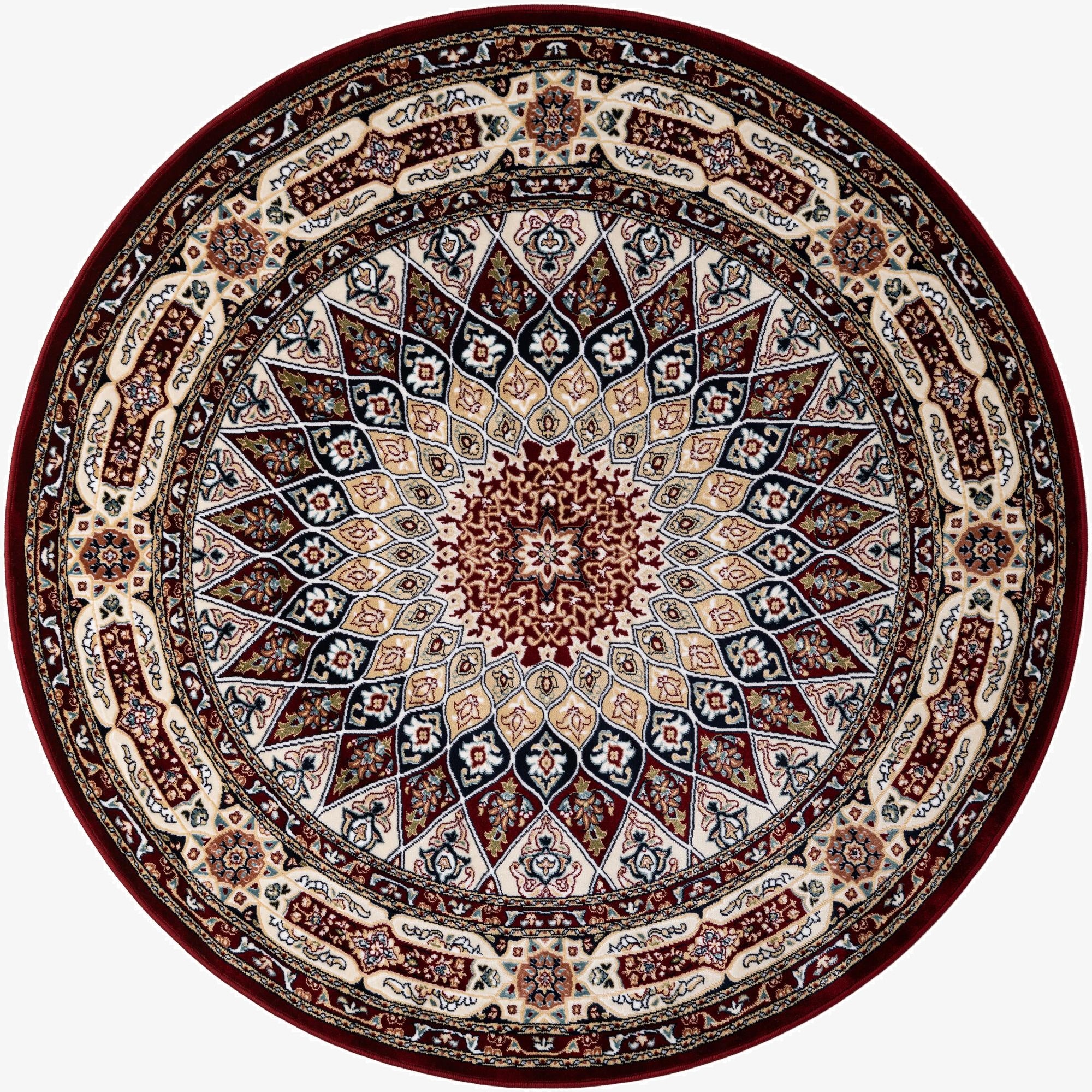 Primary image 5' 3 x 5' 3 Nain Design Round Rug