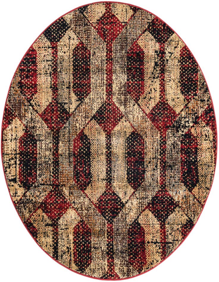 Detail image of 5' 3 x 5' 3 Saturn Round Rug