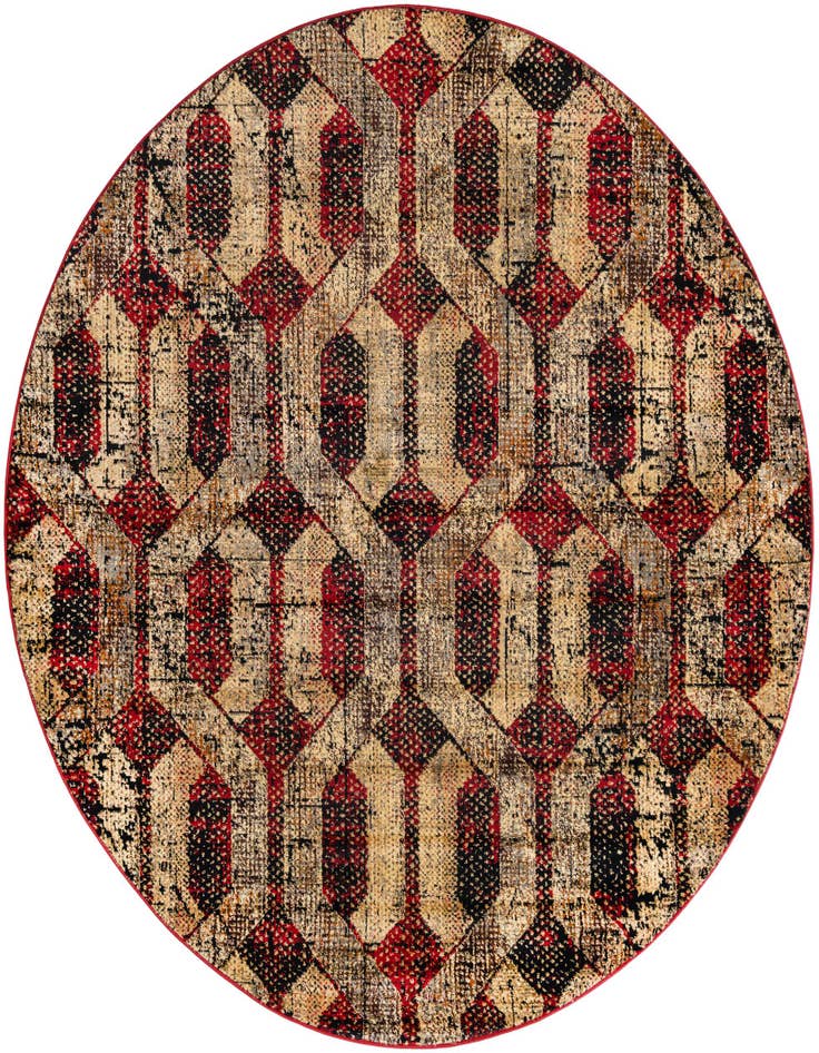 Detail image of 7' 10 x 7' 10 Saturn Round Rug