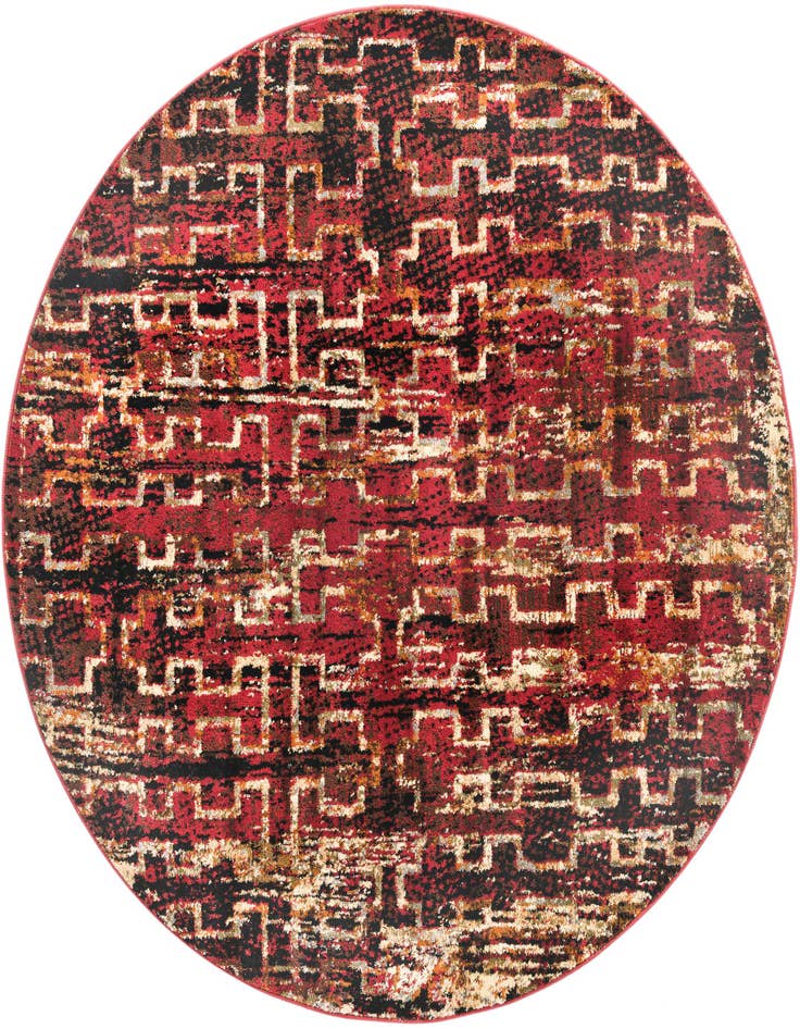 Detail image of 5' 3 x 5' 3 Saturn Round Rug