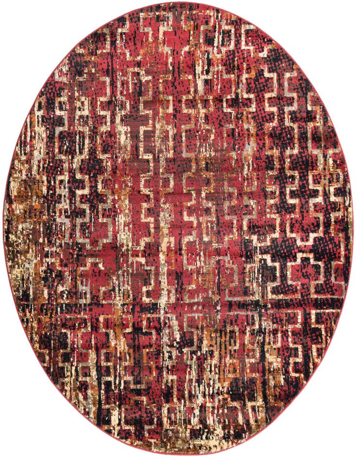Detail image of 7' x 7' Saturn Round Rug