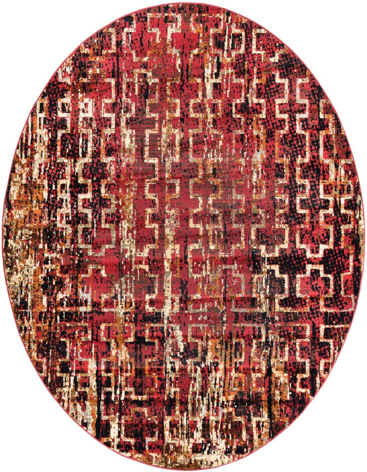 Detail image of 7' 10 x 7' 10 Saturn Round Rug