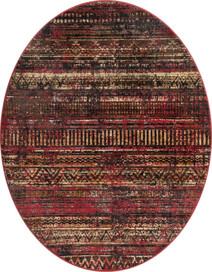 Detail image of 5' 3 x 5' 3 Saturn Round Rug
