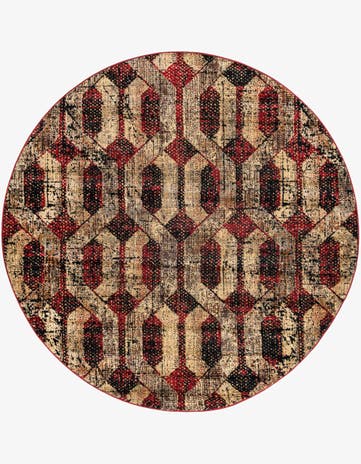 7' x 7' Saturn Round Rug