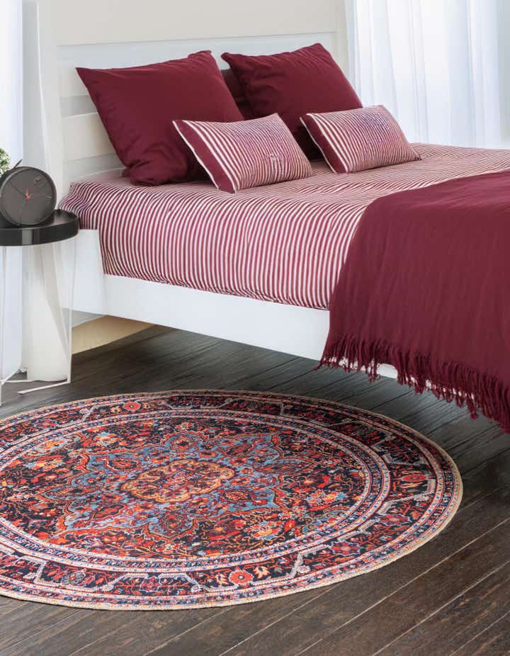 3' 6 x 3' 6 Washable Timeless Round Rug