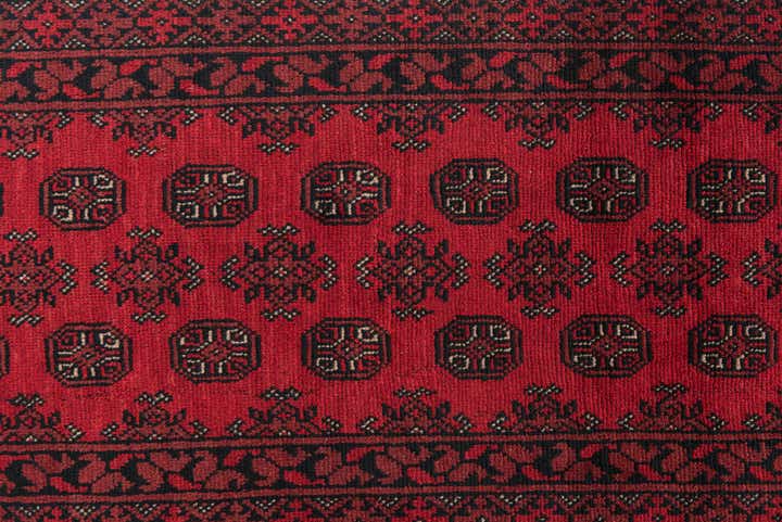 2' 8 x 19' 1 Hand Knotted Afghan Akhche Wool Runner Rug
