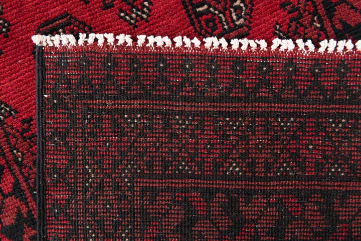 2' 8 x 19' 1 Hand Knotted Afghan Akhche Wool Runner Rug