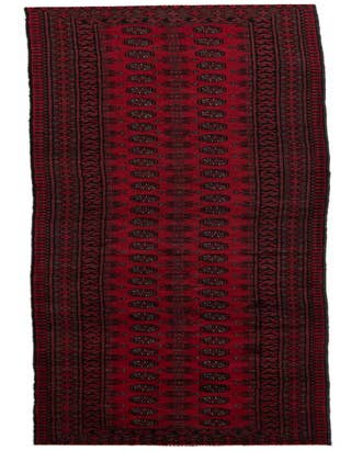 Detail image of 2' 8 x 19' 1 Hand Knotted Afghan Akhche Wool Runner Rug