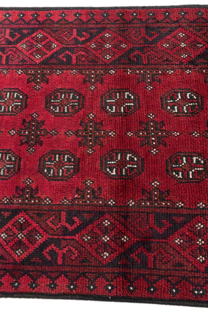 85cm x 480cm anudado a mano Afghan Akhche Alfombra Lana Pasillera