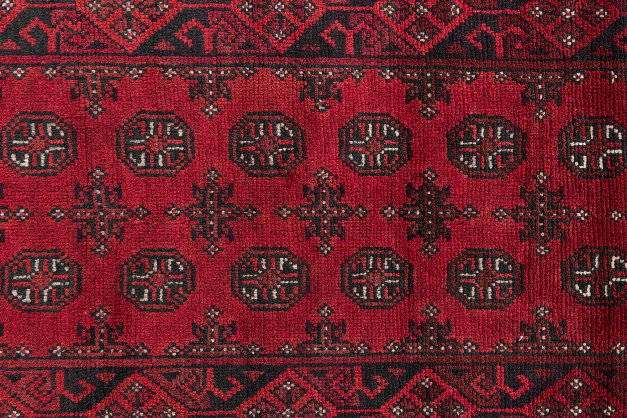 85cm x 480cm anudado a mano Afghan Akhche Alfombra Lana Pasillera
