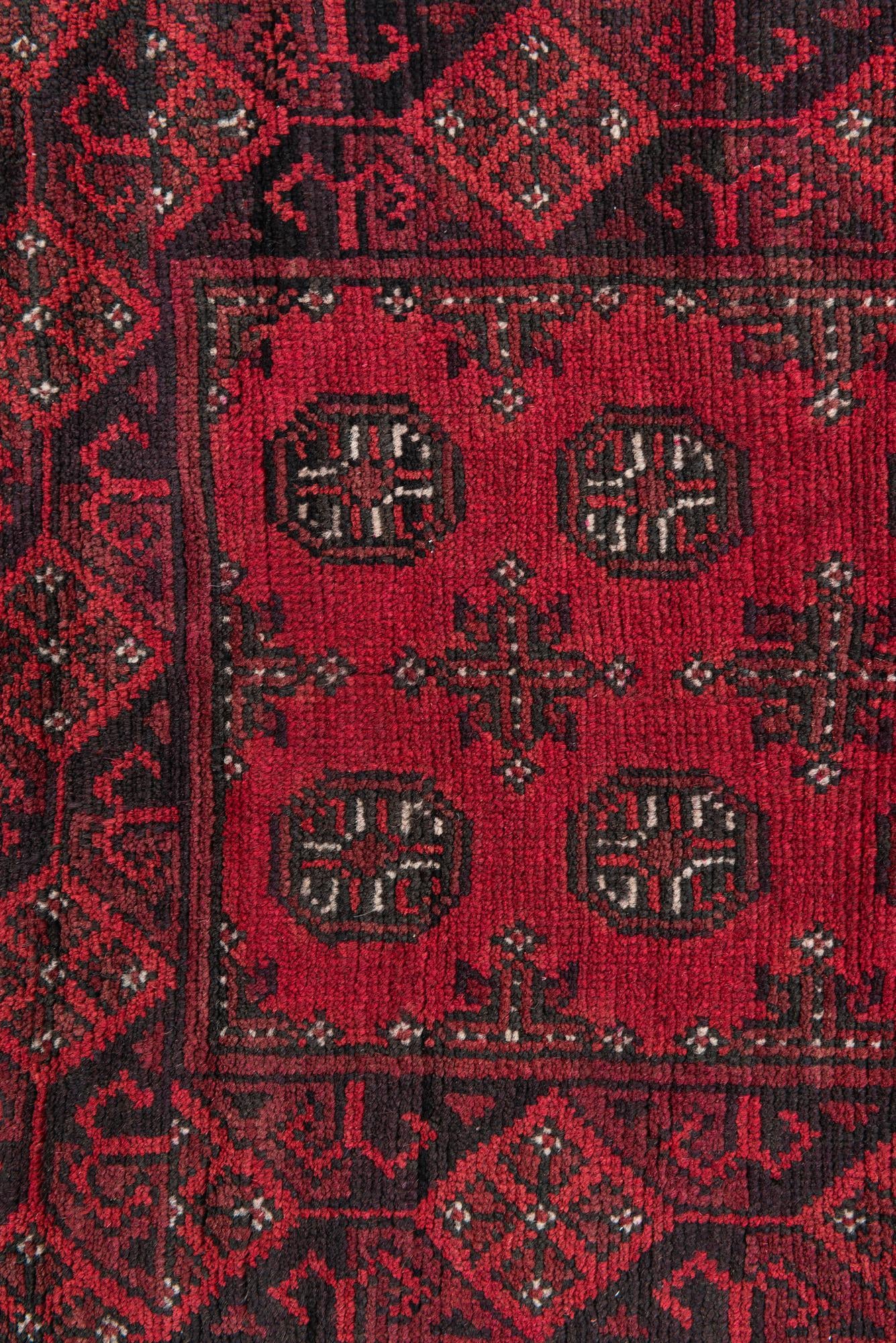 85cm x 480cm anudado a mano Afghan Akhche Alfombra Lana Pasillera