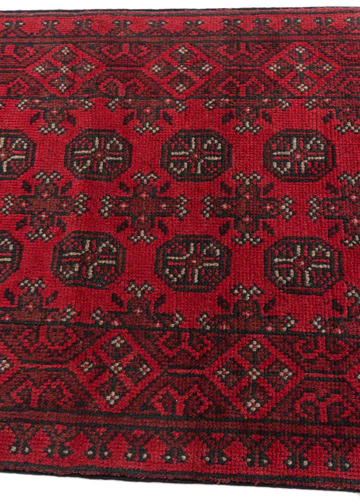 2' 7 x 18' 9 Hand Knotted Afghan Akhche Wool Runner Rug