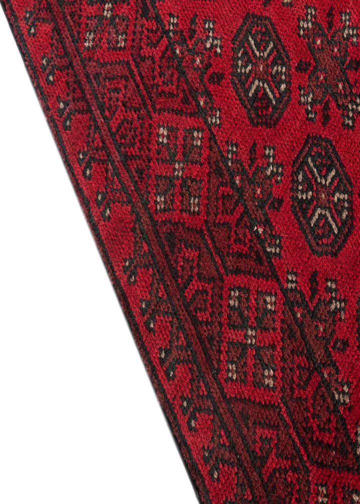 2' 7 x 18' 9 Hand Knotted Afghan Akhche Wool Runner Rug