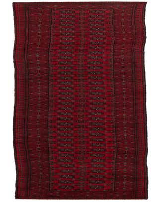 2' 7 x 18' 9 Hand Knotted Afghan Akhche Wool Runner Rug