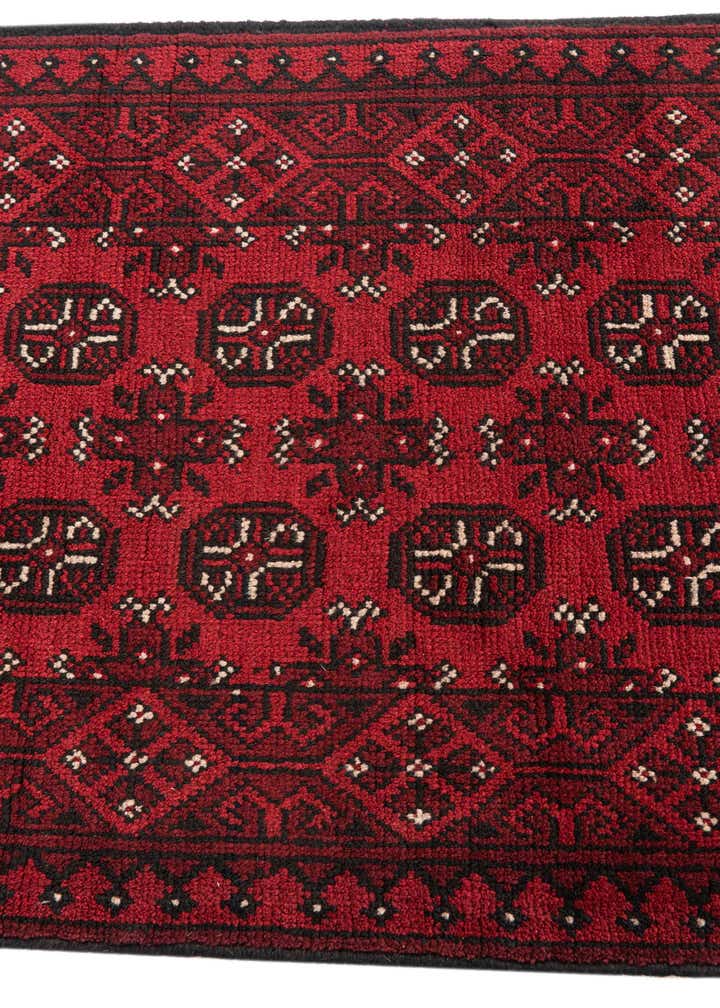 2' 7 x 18' 10 Hand Knotted Afghan Akhche Wool Runner Rug