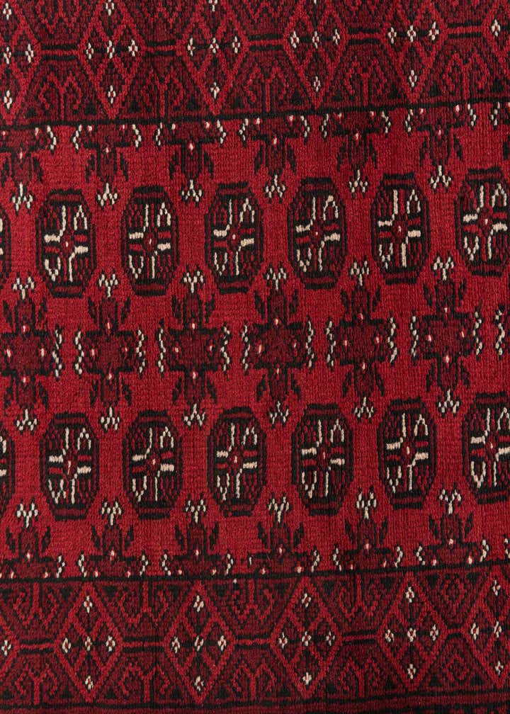 2' 7 x 18' 10 Hand Knotted Afghan Akhche Wool Runner Rug
