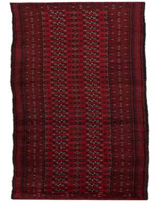 2' 7 x 18' 10 Hand Knotted Afghan Akhche Wool Runner Rug